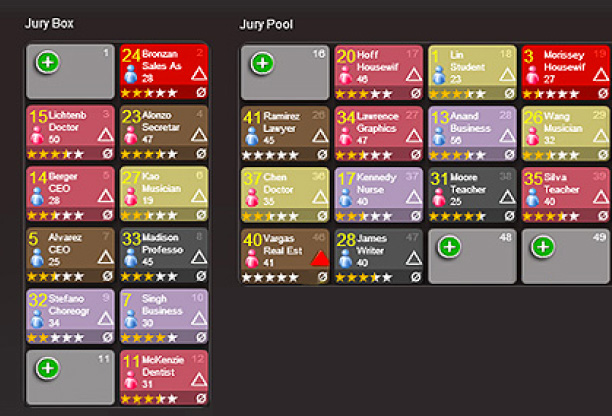 Jury Box Seating Chart